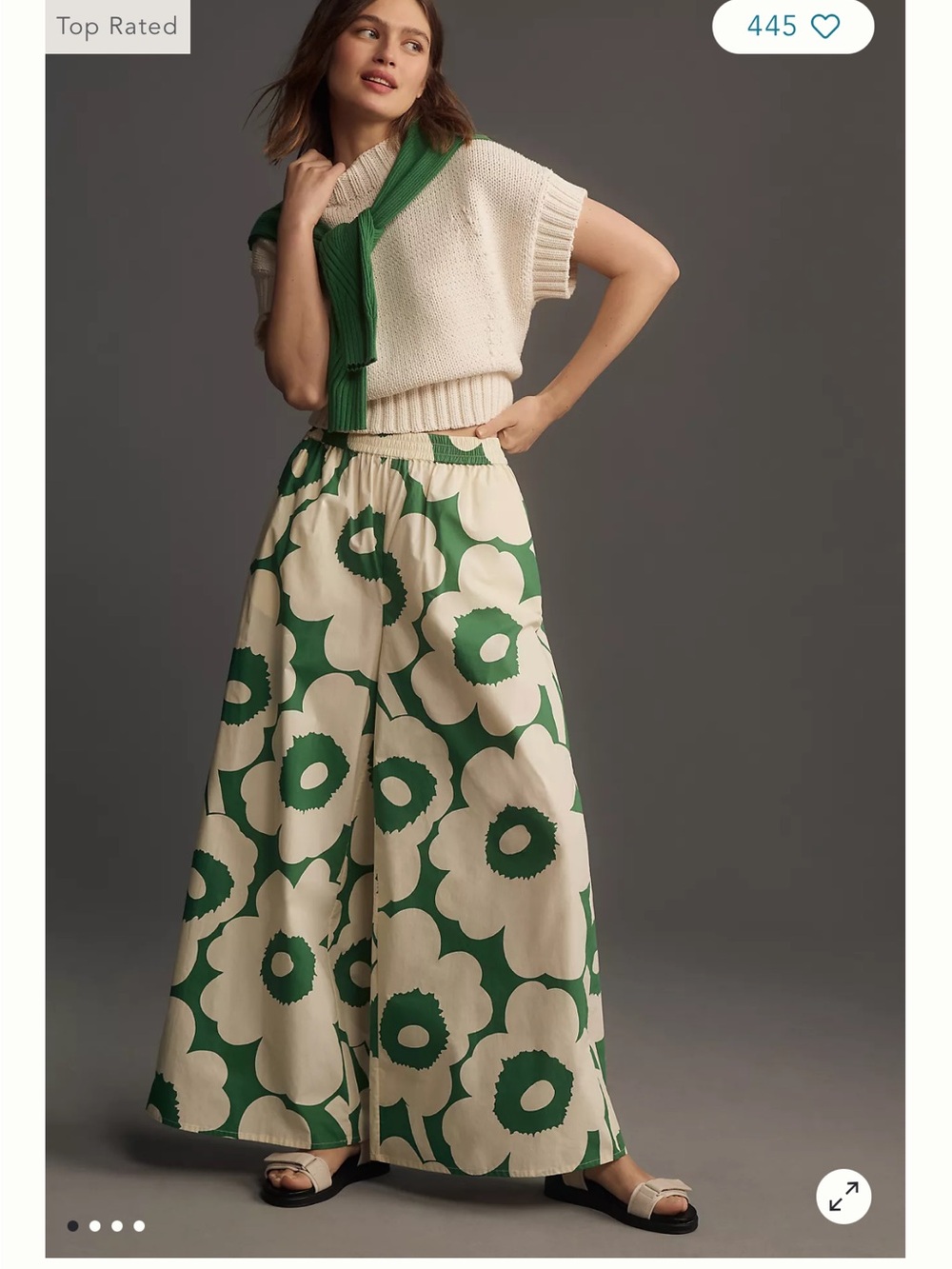 Marimekko Kohti Unikko Flowy
Wide-Leg Trousers